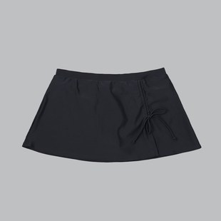 遮肉裙裤 8818外贸女款 泳裙黑色抽绳简约百搭成人温泉半身裙W时尚
