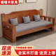 实木沙发长椅阳台休闲靠背椅出租房小户型客厅三人椅双人单人椅子
