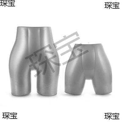 充气模特道具PVC灰色可折叠便携式假人上半身下半身全身服装模型
