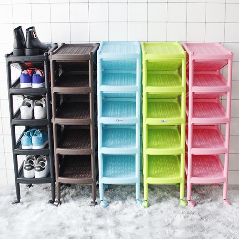 K8锐益日式多层简易迷你家用经济型省空间防尘鞋架宿舍门后收纳鞋