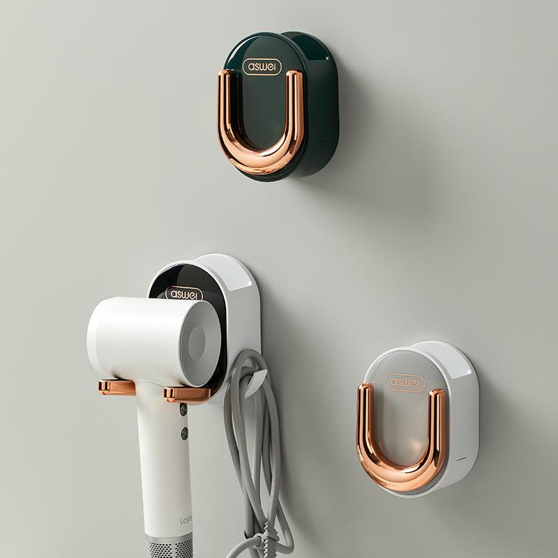 吹风机置物架免打孔卫生间浴室厕所电吹风挂架风筒放置收纳支架子