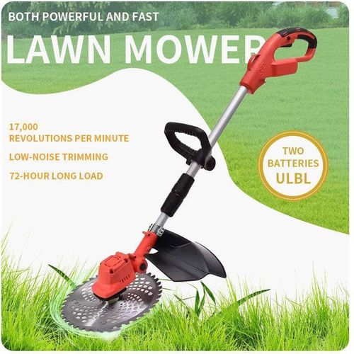 专业刷机9英寸21v锂电割v草无WAU绳修剪器除草电器机花园切割无机