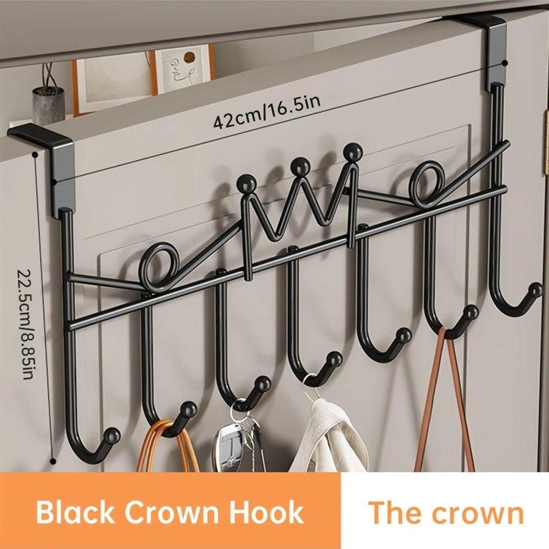 外贸爆款门后挂钩免打孔衣物门后置物架收纳整理加长加粗,收纳整理,挂门置物架,淘宝优惠券,粉丝福利购,淘宝优惠卷