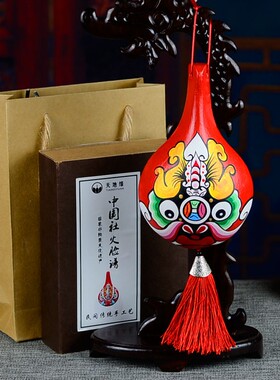 民间工艺品社火马勺脸谱成品手绘小号京剧脸谱挂件中国风小礼品