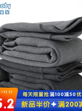 儿童加绒加厚男童打底裤德绒秋裤中童内穿一体绒保暖绒裤热能裤子