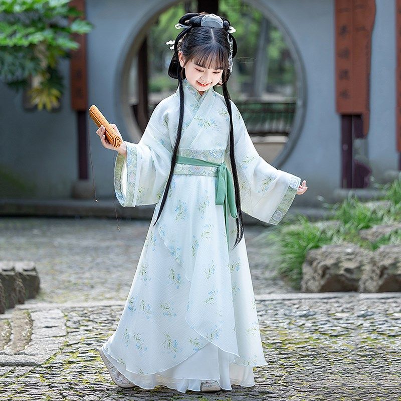 女童汉服超仙战国袍2024新款夏季中国风儿童古装直裾袍交领演出服,童装/婴儿装/亲子装,汉服,淘宝优惠券,粉丝福利购,淘宝优惠卷