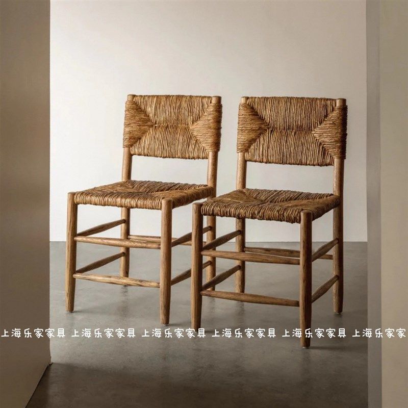 中古绳编吧椅实木吧台椅家用靠背餐椅高脚椅简约酒吧休闲岛台吧凳,住宅家具,家用高脚椅,淘宝优惠券,粉丝福利购,淘宝优惠卷
