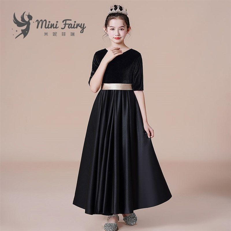 女童黑色钢琴比赛礼服学生管弦乐团表演高端定制公主裙大提琴长款,童装/婴儿装/亲子装,儿童礼服,淘宝优惠券,粉丝福利购,淘宝优惠卷