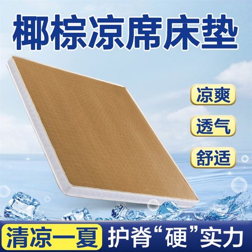 椰棕凉席床垫加硬护腰脊天然3e环保纯棕榈老人儿童3d乳胶冬夏两用