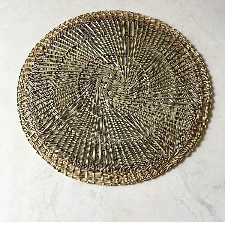 热卖加密家用圆h形藤编草编竹笼屉 小笼包子馒头不粘蒸布蒸笼垫子