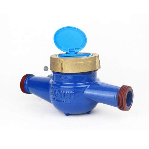 现货旋翼湿式机械水表螺纹铸铁水表家用小区自来水表DN2-50