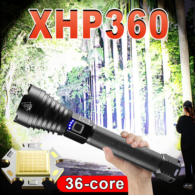 XHP360 Led Flashlight 18650 Rechargeable Torch Usb Powerful