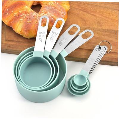 4 Pcs Stainless Steel Handle Measuring Cup Spoon Set Tools