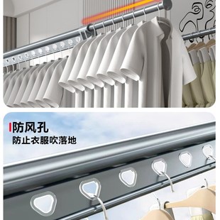 铝合金晾衣架落地晾衣杆阳台伸缩室内凉凉衣架家用晒被挂衣架