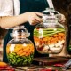 加厚泡菜坛子玻璃密封罐食品级咸菜酸菜缸腌菜罐四川泡菜坛