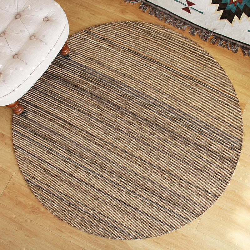 塞尚现代手工边圆形剑麻地毯客厅茶几毯书房转椅圆垫定制尺寸,居家布艺,地毯,淘宝优惠券,粉丝福利购,淘宝优惠卷