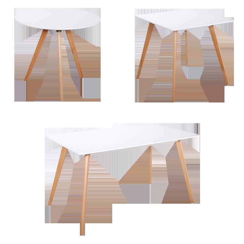 伊姆斯长方形会客桌休闲圆桌简约接待洽谈桌椅组合奶茶小方桌子