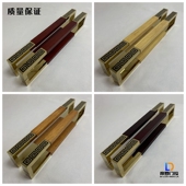 新仿古实木大门拉手玻璃门把手方形回纹雕刻订制