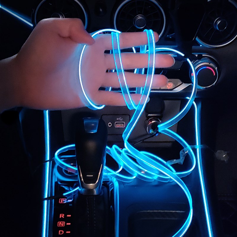 汽车氛围灯车内饰led灯条usb气氛冷光线车载用品改装免接线灯带