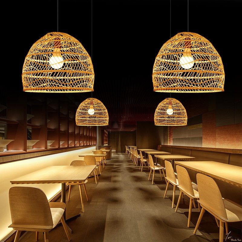 东南亚茶室侘寂风民宿造型吊灯创意个性艺术店铺商用藤编灯罩,家装灯饰光源,酒店/宴会厅/餐饮吊灯,淘宝优惠券,粉丝福利购,淘宝优惠卷