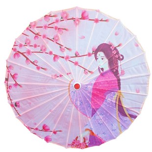 古风仕女美女大唐夜城装饰拍照道具伞古装油纸伞儿童舞蹈走秀伞