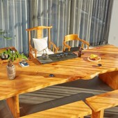 实木茶几茶桌椅现代大板桌茶台办公室功夫喝茶泡茶桌