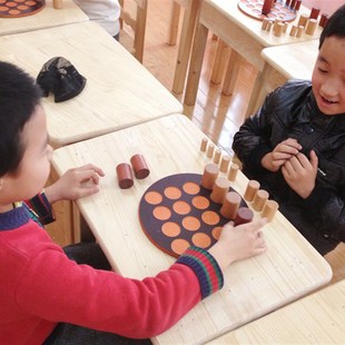 以色列思维游戏儿童木制益智桌游戴高帽杯小学生桌游