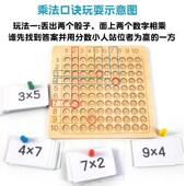 九九乘法口诀表游戏教具益智思维训练小学二年级数学口算练习