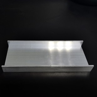 铝合金U型槽70 氧化银 3s内宽64mm凹槽导轨铝槽u型槽玻璃包边