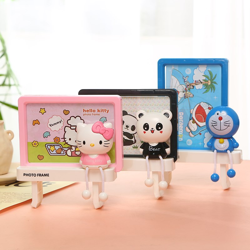 7寸面家庭相框现代时尚两面横竖相架像框卡通摆台放2张