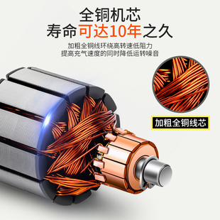 结义车载充气泵小轿车便携式 汽车用轮胎大功率打气筒缸打气泵