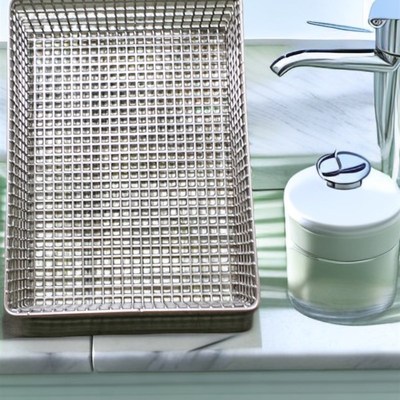 304不锈钢冲孔网筐蔬菜海鲜烧烤筐鱼缸滤材筐网筐网篮提篮定做