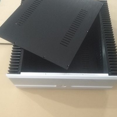 9甲类功放外全铝机箱7  纯 大功率 两侧0电源端301后级单散热器