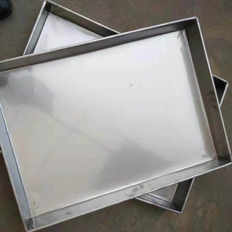 冷库不锈钢冷冻盘 全新材料周转箱白铁皮冻鸡盘鱼虾盘大量现货
