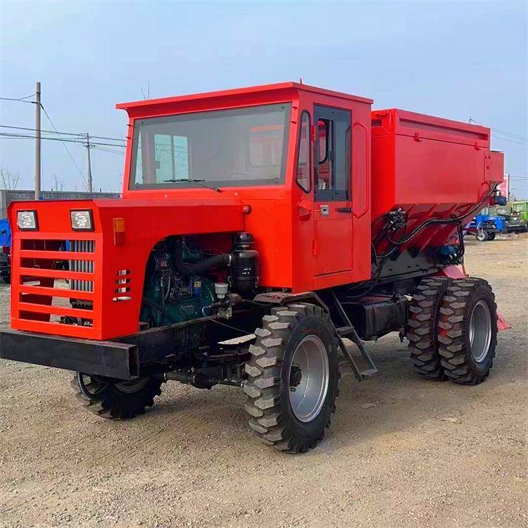 农家肥撒肥机 四轮一体化撒肥车 大马力撒粪机