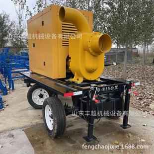 拖挂式 柴油灌溉泵车 抗旱排水泵 工程抢险排污泵移动方便