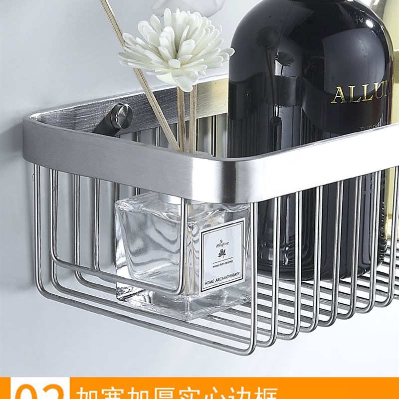 加厚304不锈钢壁挂大号肥皂盒架浴室卫生间厨房置物架打孔免钉