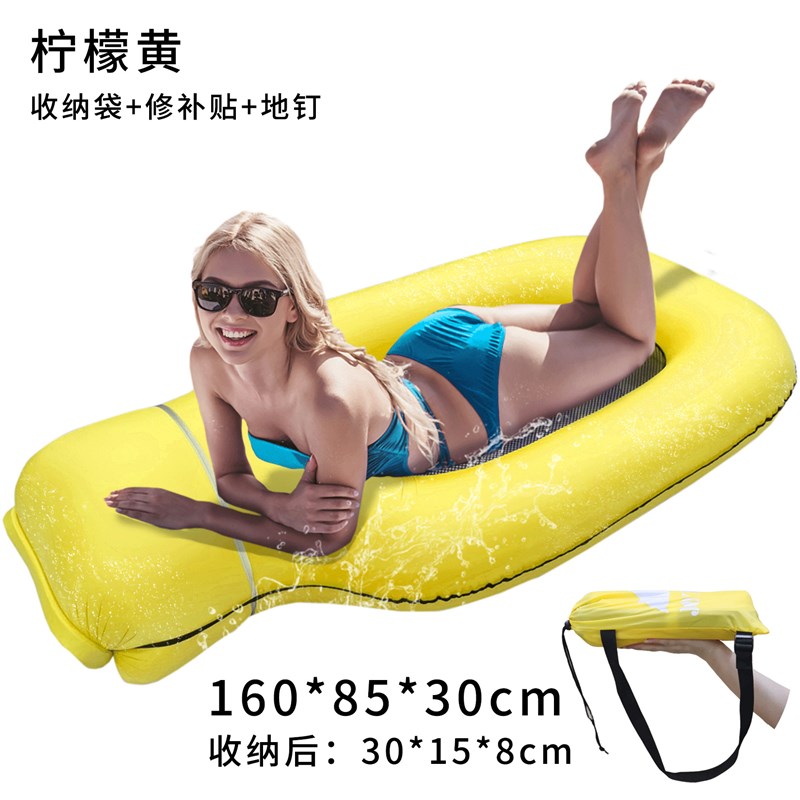 风豹一秒充气尼龙水上浮床水上浮A排玩具游泳圈泳池温泉可折叠便