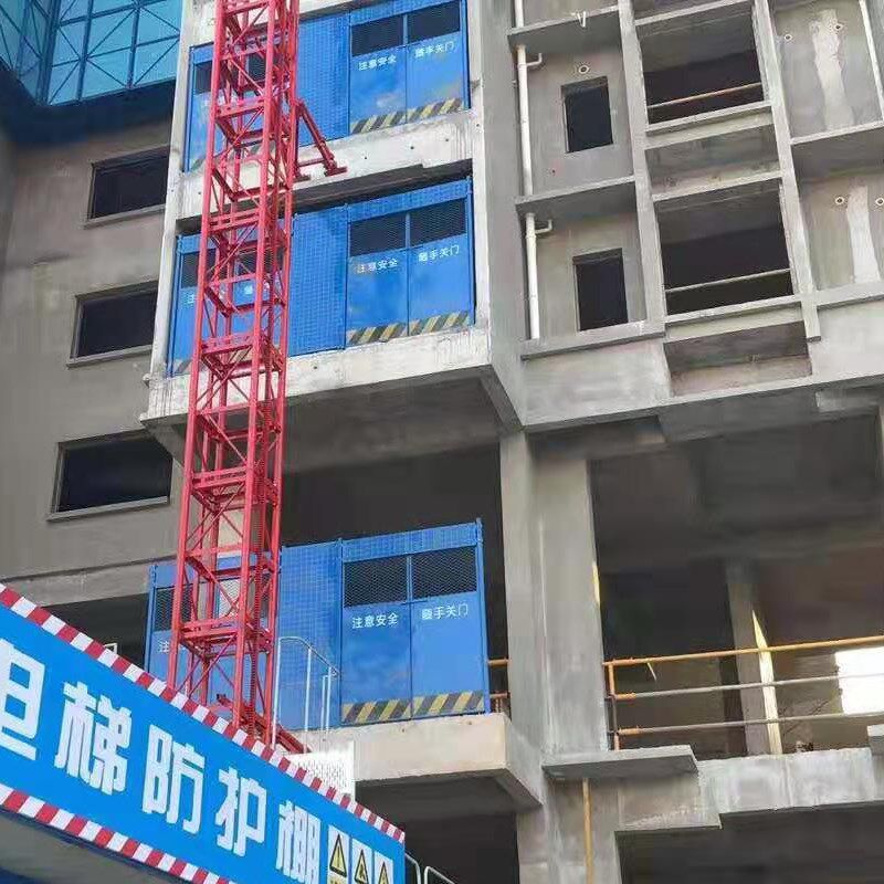 基建施工电梯楼层外立面防护x板干层建筑防护网工地人货梯井口围