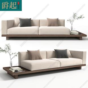 沙发躺椅双人三人直排沙发小户型贵妃椅酒店民宿贵妃床家具 新中式
