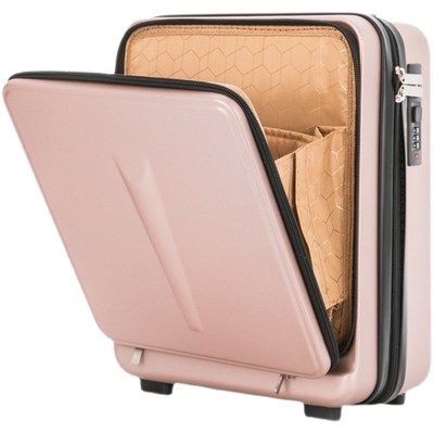 前置开口手提箱化妆小行李箱子迷你16寸密码箱轻便旅行箱收纳包