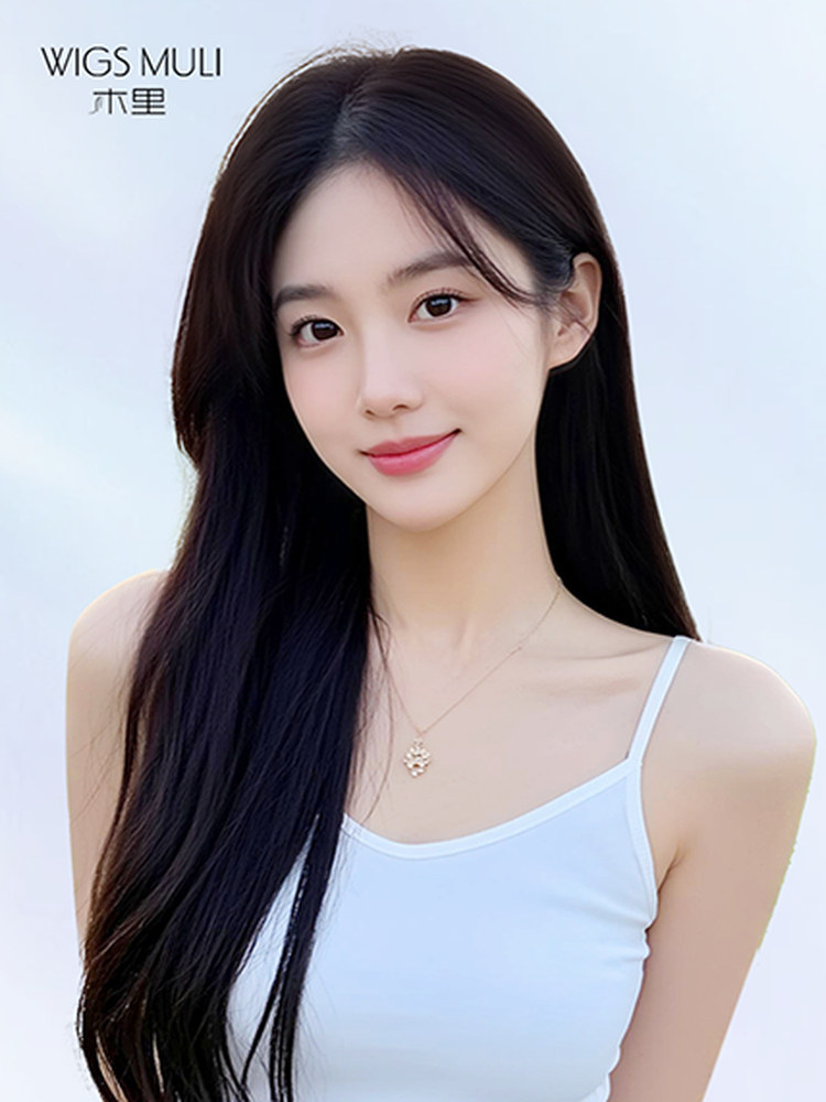 微针分子假发女全头套真人发丝黑长直无痕封边递针高端整顶假发套