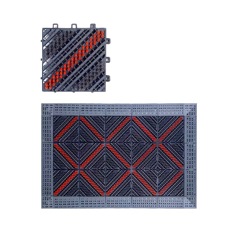 三合一防滑地垫入户门垫除尘蹭土垫酒店迎宾拼接地垫加厚镂空地垫