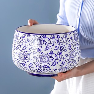 室内家用轻奢高级感蝴蝶兰盆 青花瓷中国风陶瓷花盆新中式
