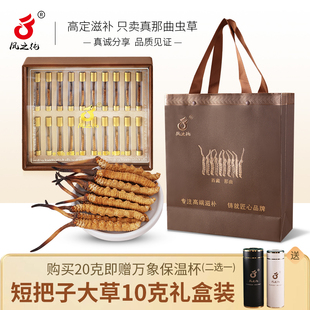 凤之纯西藏那曲2根/g冬虫夏草比如头期草正宗野生虫草 礼盒装长辈