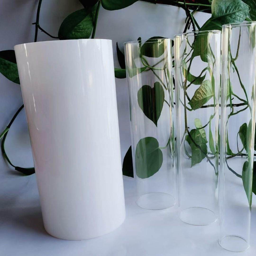 透明有机玻璃管透明管亚克力管空心管直径6-1500mm圆柱形水族圆管