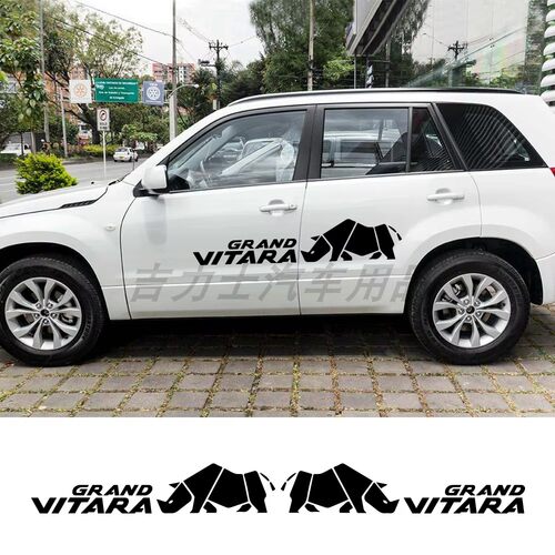 汽车门侧贴纸适用于铃木Grand Vitara维特拉4X4越野贴画车身拉花