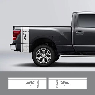 皮卡车厢拉花适用于日产Titan泰坦汽车后行李箱侧贴花装饰车贴画
