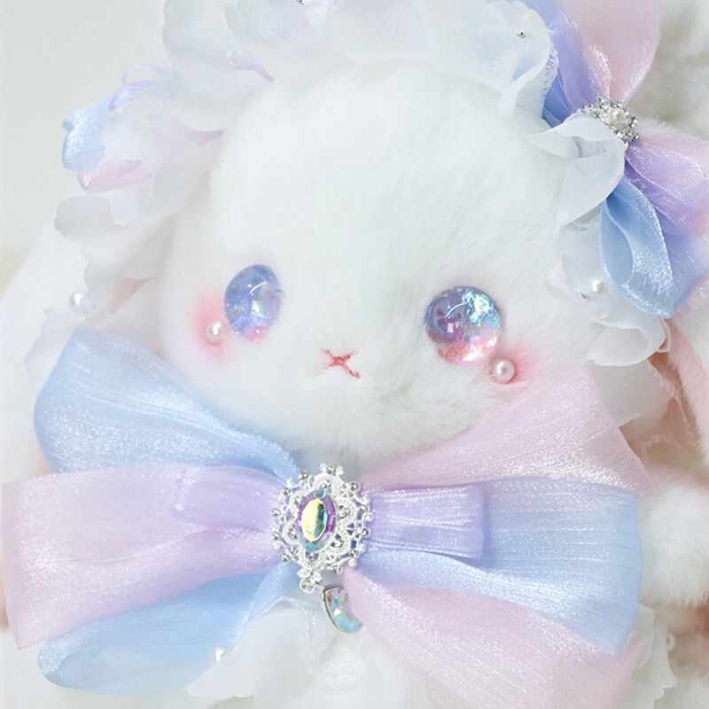 熊兽星球 梦境水桶兔n包 Lolita手作兔包抽绳斜跨可双肩大容量可
