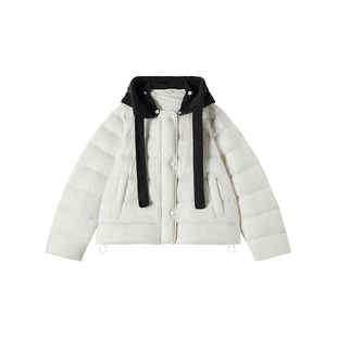 排骨泡芙针织连帽羽绒外套 新款 8568 27H